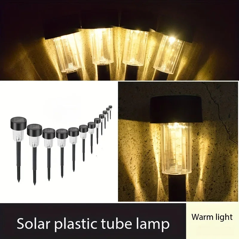 10 Pack Solar Outdoor Lights Solar Garden Light LED Landscape Lighting Waterproof Pathway Lights Decor Walkway Lawn Patio Yard