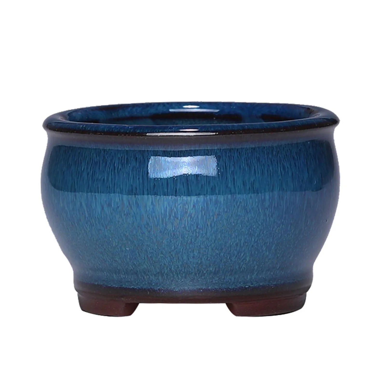 Ceramic Succulent Flower Pot Small Glazed Plant Flower Pot for Indoor Flowers Cactus Herbs Aloes