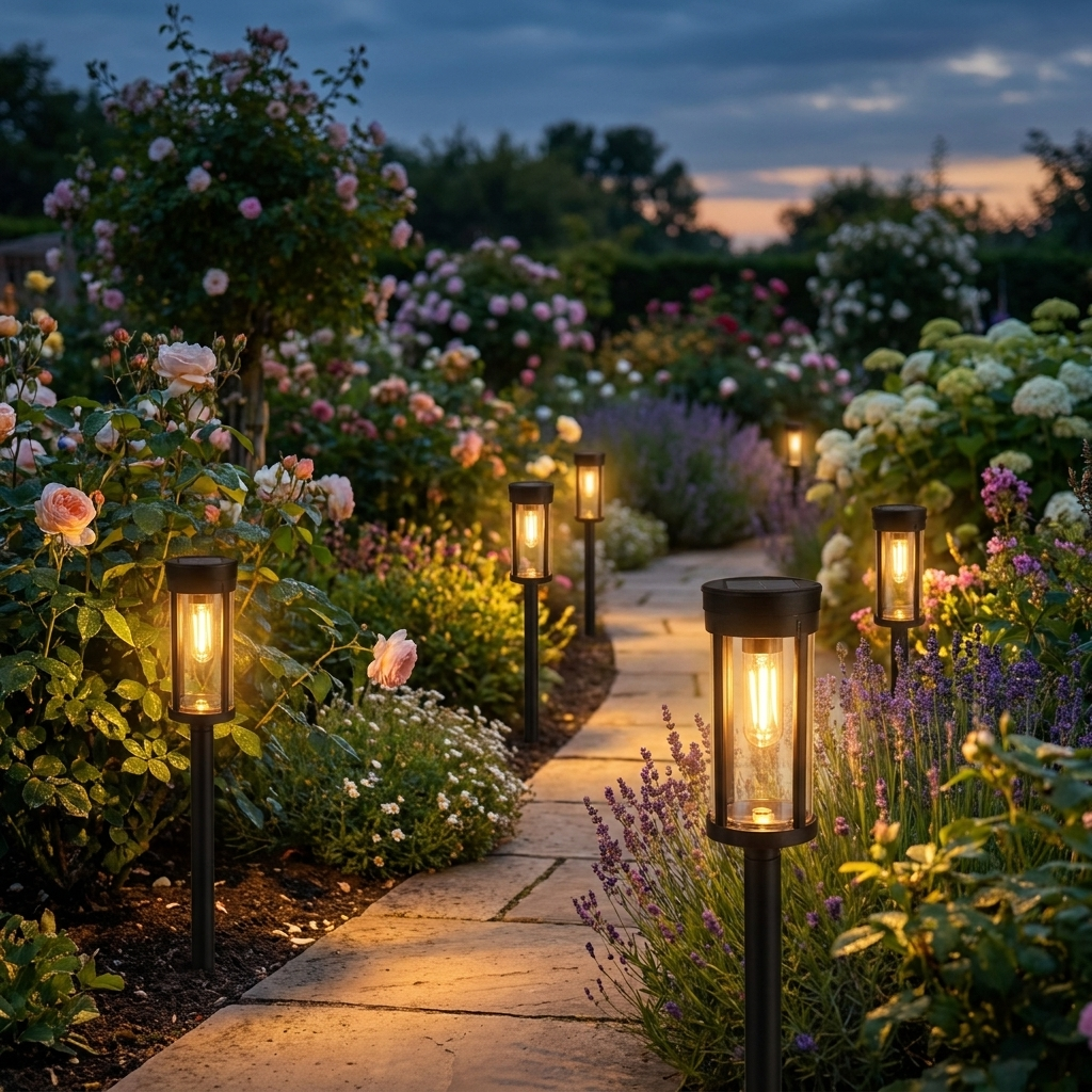 Retro Solar Pathway Lights – Warm White Incandescent-Style Garden Lights (2/4/6 Pack)