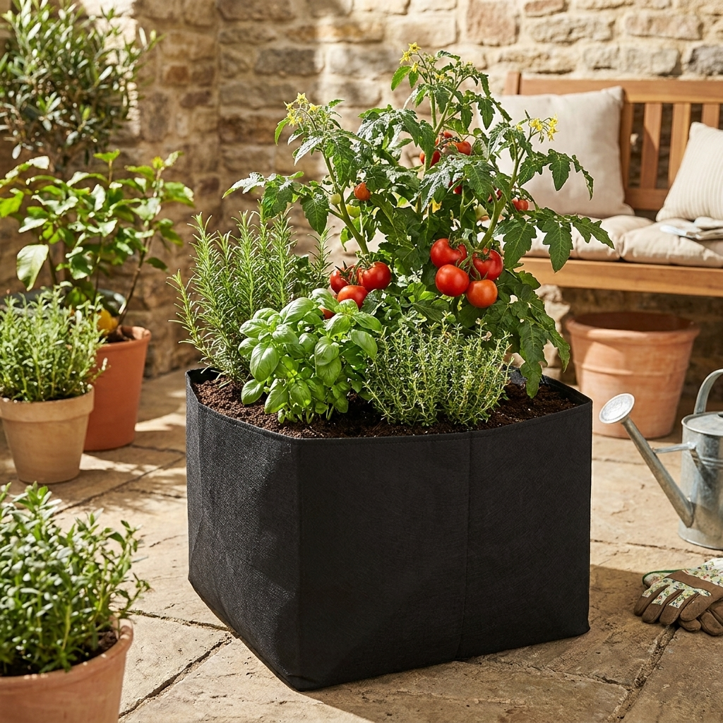 Garden Grow Bags – Multi-Grid Felt Planting Bags for Vegetables & Herbs