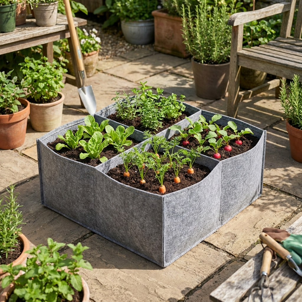 Garden Raised Planting Bed – 4/8 Grid Vegetable Grow Bag (Large Format)